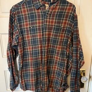 Plaid Button-Up Shirt